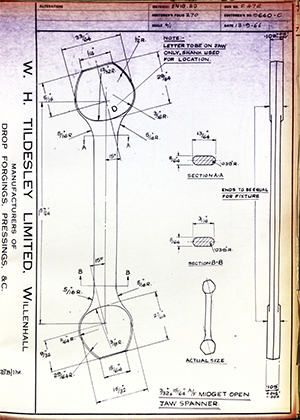 The British Tool & Engineering Co 9640-C 7/32