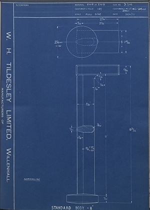 The Eastman & Textile Machines Co LTD F74C1 - 2444 - ITEM 1 Standard Body - 8