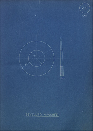 The Fairfield Shipbuilding Engineering Company Ltd Bevelled Washer WH Tildesley Forging Technical Drawing