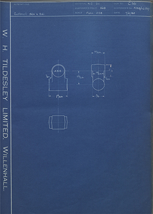 The Hughes Johnson Stampings Co LTD A318/LG1327  WH Tildesley Forging Technical Drawing