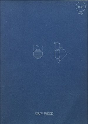 The Marathon Engineering Co Ltd Grip Piece WH Tildesley Forging Technical Drawing