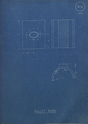 The Marathon Engineering Co Ltd Pulley Bush WH Tildesley Forging Technical Drawing