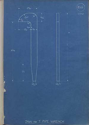 The Staffordshire Edge Tool Co Jaw for 7