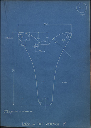 The Staffordshire Edge Tool Co Sheaf for Pipe Wrench 9