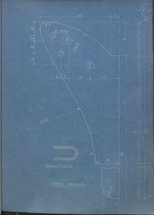 The Staffordshire Edge Tool Co Steel Sheaves WH Tildesley Forging Technical Drawing