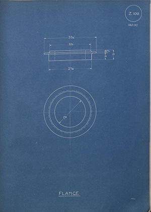 The Valor Company Ltd Flange WH Tildesley Forging Technical Drawing