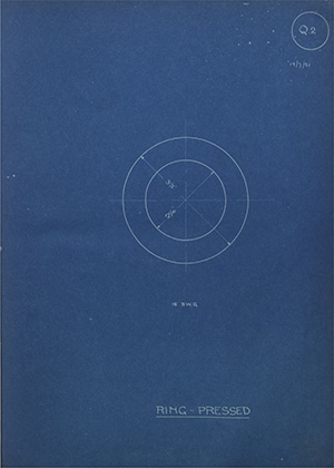 Thomas Briggs Ltd Ring - Pressed WH Tildesley Forging Technical Drawing