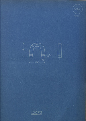 Thomas Green & Co Sad - Iron Handle WH Tildesley Forging Technical Drawing