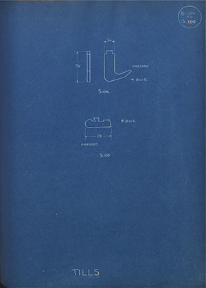 Tills WH Tildesley Forging Technical Drawing