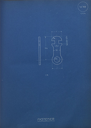 W.M Jones & Sons (Tinplate Workers) Ltd Fastener WH Tildesley Forging Technical Drawing