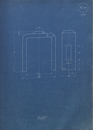 WM. Ogle & Son Ltd Clasp WH Tildesley Forging Technical Drawing