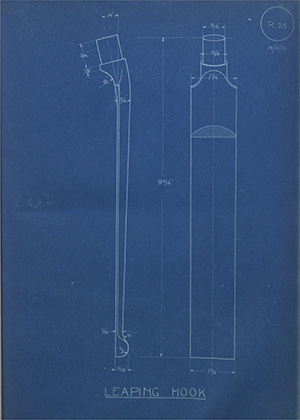 Whitehouse Cox & co Leaping Hook WH Tildesley Forging Technical Drawing