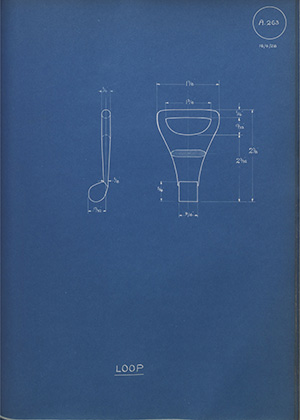 Whitehouse Cox & co Loop WH Tildesley Forging Technical Drawing