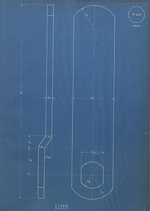 Wights Forge & Engineering Co Ltd Link WH Tildesley Forging Technical Drawing