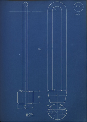 Wilkes Limited Bow WH Tildesley Forging Technical Drawing