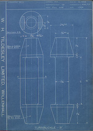 Woodhouse Brothers - William Griffin & Sons LTD 5099/15/5 Turnbuckle 9