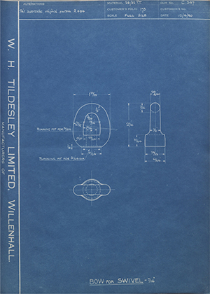 Woodhouse Brothers - William Griffin & Sons LTD  Bow for Swivel 7/16