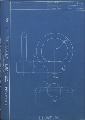 Woodhouse Brothers - William Griffin & Sons LTD  Eye Nut - 9/16