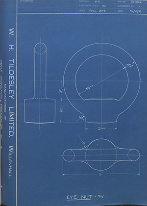 Woodhouse Brothers - William Griffin & Sons LTD  Eye Nut - 3/4