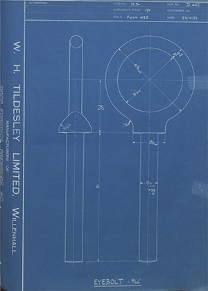 Woodhouse Brothers - William Griffin & Sons LTD  Eyebolt - 9/16