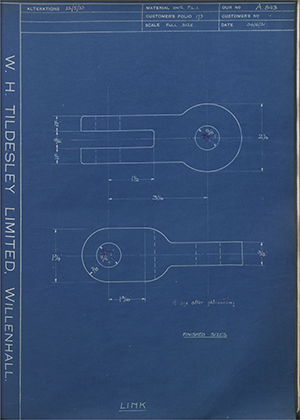 Woodhouse Brothers - William Griffin & Sons LTD  Link WH Tildesley Forging Technical Drawing