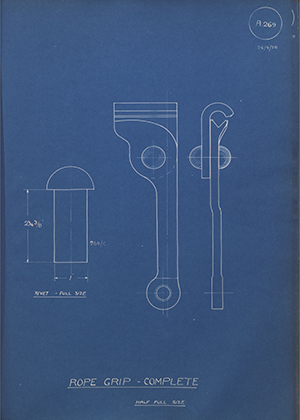 Woodhouse Brothers - William Griffin & Sons LTD  Rope Grip - Complete WH Tildesley Forging Technical Drawing