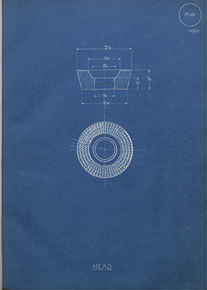 Youngs (Lifting Appliances) LTD  Head WH Tildesley Forging Technical Drawing