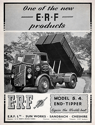 E.R.F. advert