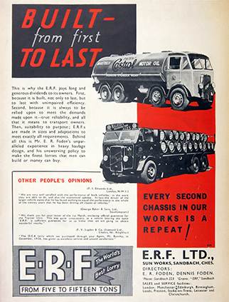 E.R.F. advert