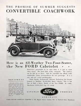 Ford Motor Co - Henry Ford Sons - Fordson advert