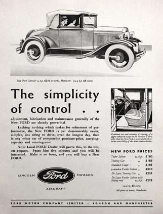 Ford Motor Co - Henry Ford Sons - Fordson advert