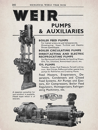 G & J Weir advert