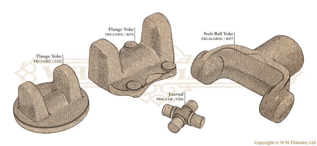 Hardy Spicer heritage replication forged forgings components parts examples