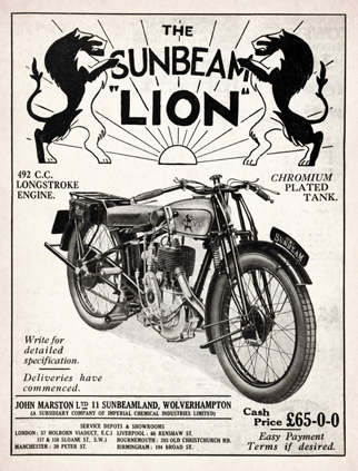 John Marston LTD (Sunbeam) advert