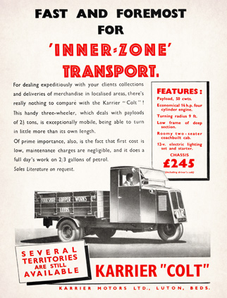 Karrier Motors advert