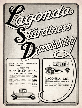 Lagonda LTD advert