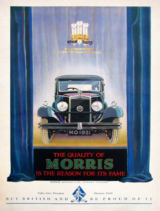 Morris Motors Ltd advert