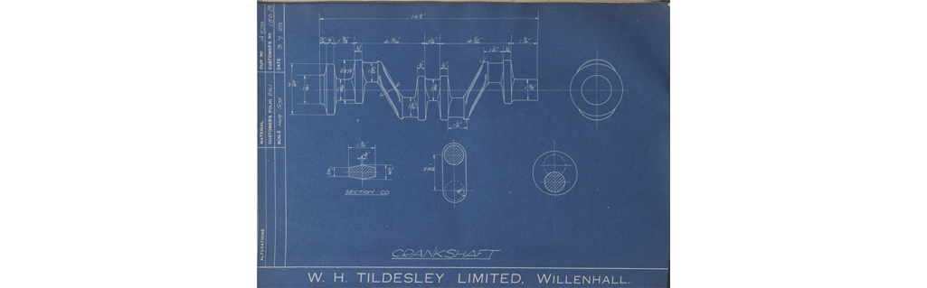 A.J Stevens & Co Ltd AJS Prototype Four Forged Crankshaft