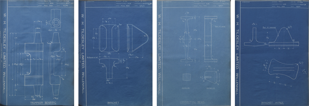 Blackburn Aircraft Ltd Firebrand Forged Component Drawings