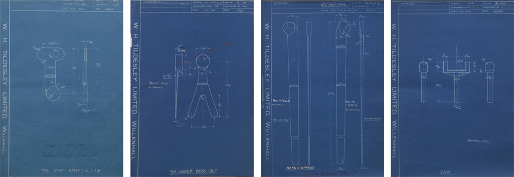 Chas A Blatchford Forged Component Drawings Prosthetics