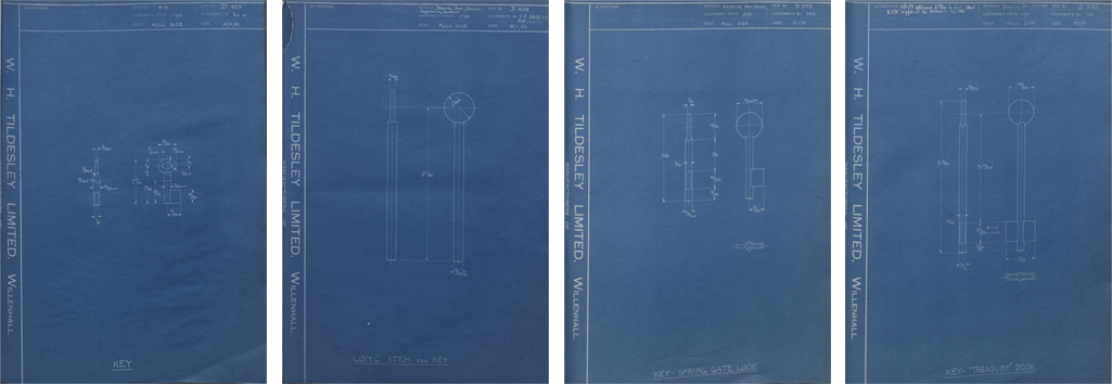 Chatwood Safe & Engineering Co Forged Component Drawings