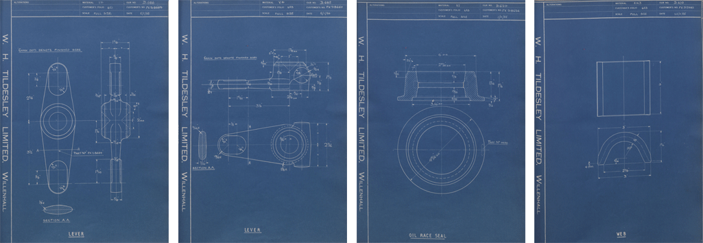 Crossley Motors Ltd Alvis Saladin Armoured Car Forged Component Drawings