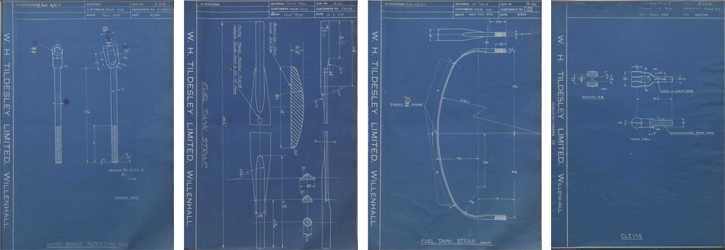 Forged Component Drawings For Fordson Tractors