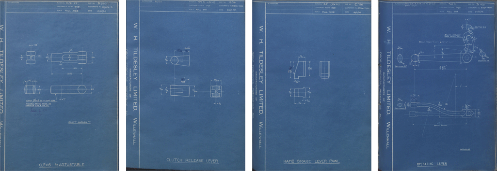 Velocette LE (Veloce) Forged Component Drawings