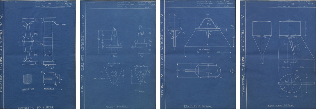 The Bristol Aeroplane Company Beaufighter Forged Component Drawings