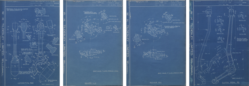 Vauxhall 10-4 Forged Component Drawings