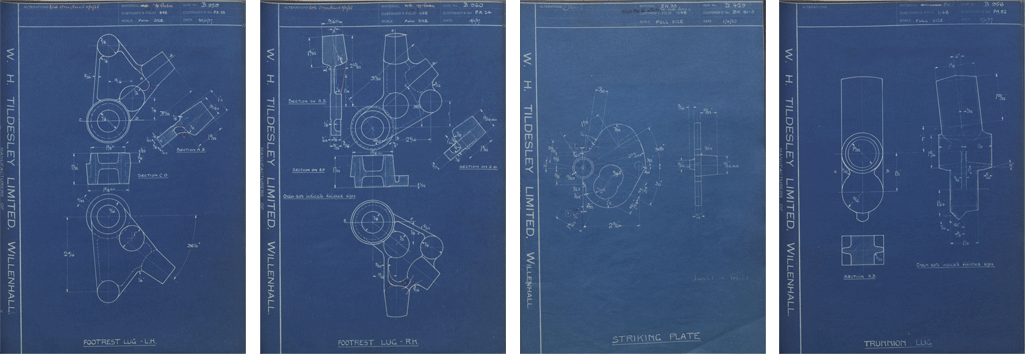 Veloce Velocette KTT Forged Component Drawings