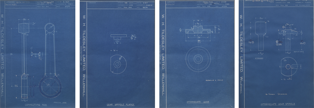 Veloce Velocette MOV MAC MSS Forged Component Drawings