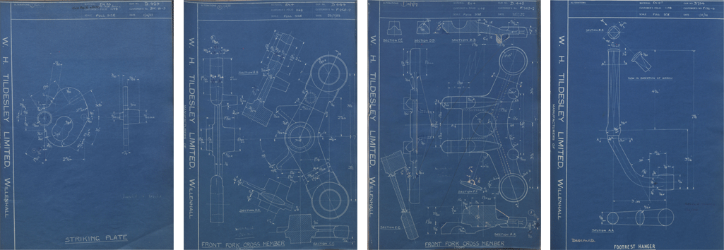 Veloce Velocette MOV MAC MSS Forged Component Drawings