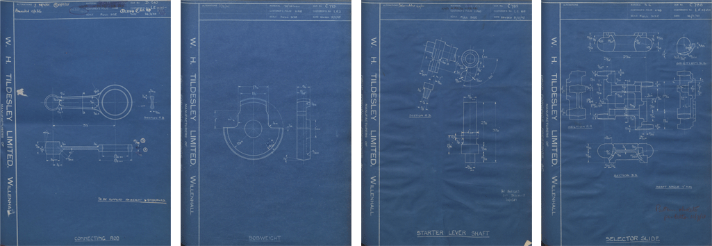 Velocette LE (Veloce) Forged Component Drawings